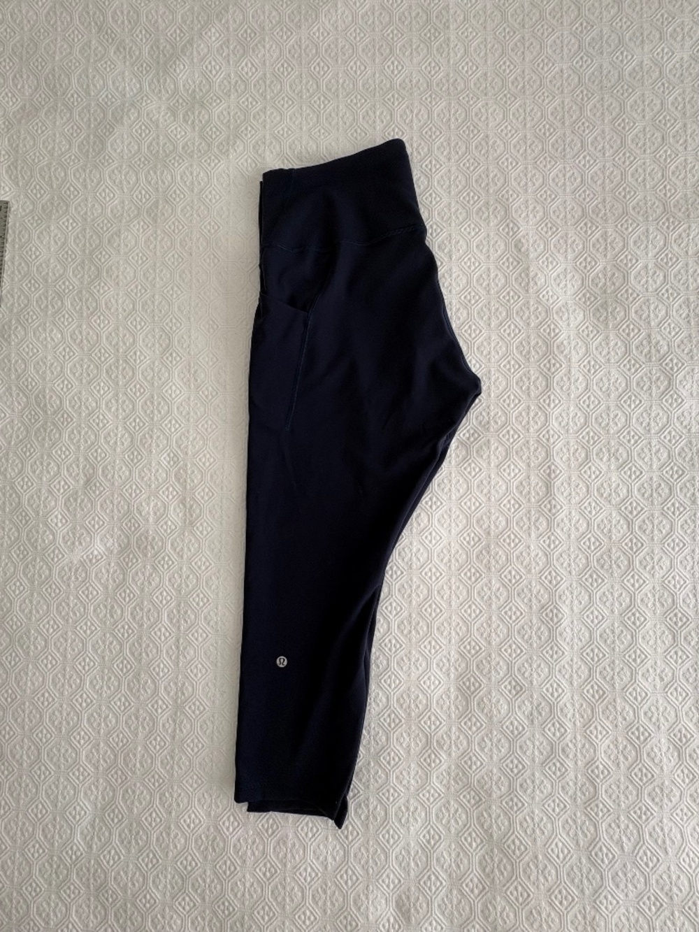Lululemon Wunder Train Crop w/ Pockets True Navy Size 14